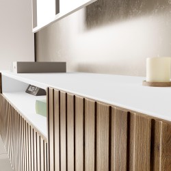 Szafka RTV z frezowanymi frontami MIO | BeautySofa24.pl