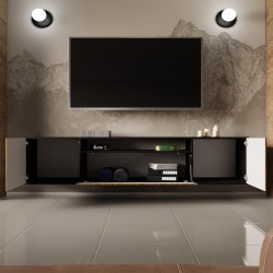 Szafka RTV z frezowanymi frontami MIO | BeautySofa24.pl