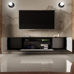 Szafka RTV z ozdobnym frezowaniem NOE | BeautySofa24.pl