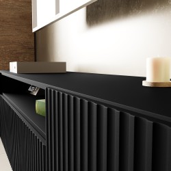 Szafka RTV z ozdobnym frezowaniem NOE | BeautySofa24.pl