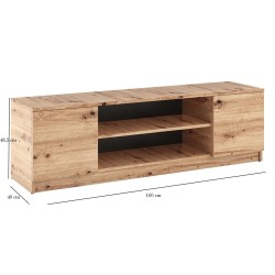 Dębowa Szafka RTV 160 cm E6 | BeautySofa24.pl