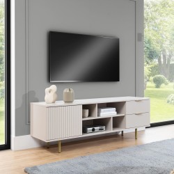 Szafka RTV  z frezowanym frontem NOVELLO | BeautySofa24.pl