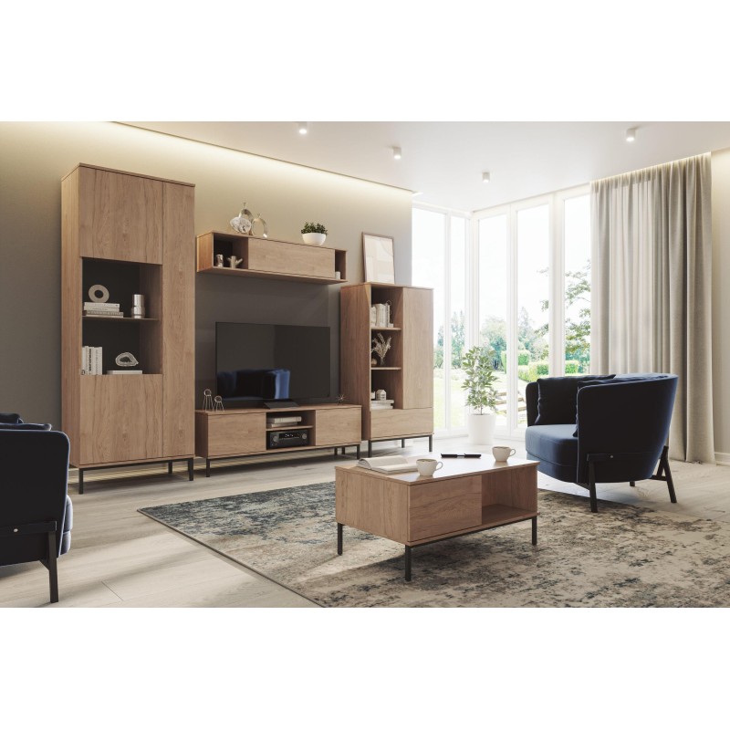 Szafka RTV na metalowym stelażu 2D QUERTY | BeautySofa24.pl