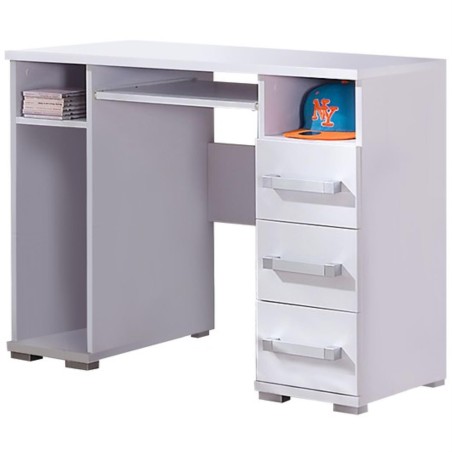 Biurko z trzema szufladami wenge MAXIMUS 3S | BeautySofa24