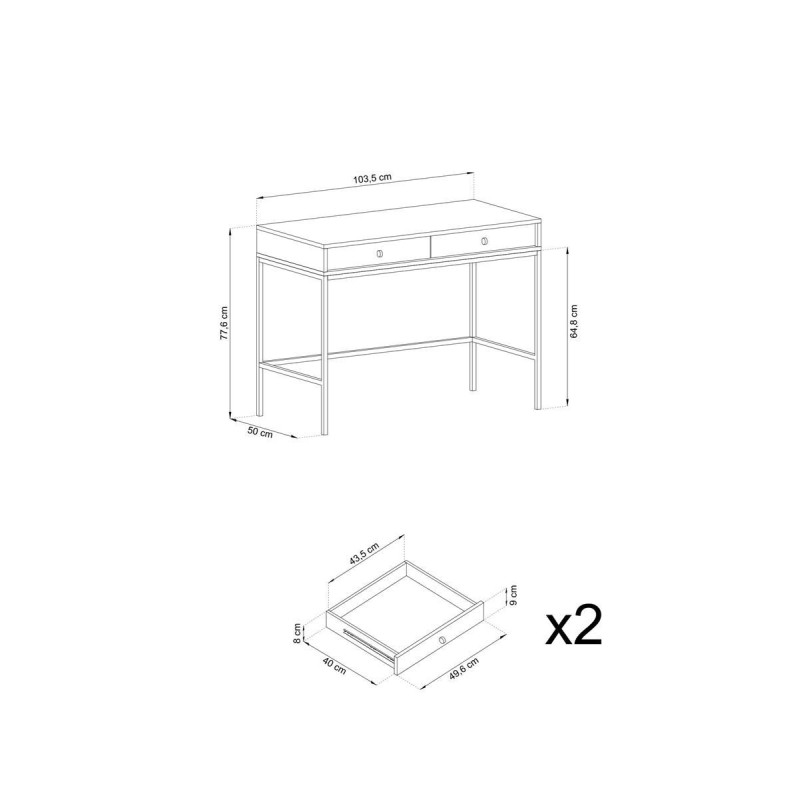 Nowoczesna Toaletka do sypialni MONICA | BeautySofa24.pl