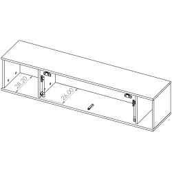 Nowoczesna półka ścienna QUERTY | Beautysofa24.pl