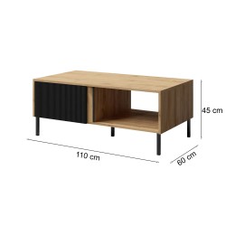 Stolik kawowy Czarny 08 MIO | BeautySofa24.pl