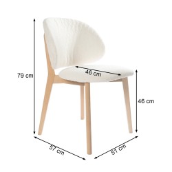 Nowoczesne krzesło tapicerowanie ELEN | Beautysofa24.pl