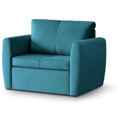 Fotel z funkcją spania Kamel - niebieski