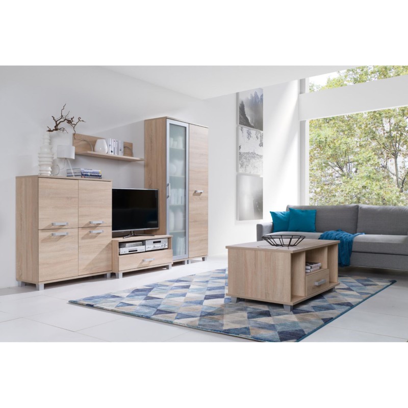 Drewniany Stolik kawowy z szufladami MAXIMUS | BeautySofa24