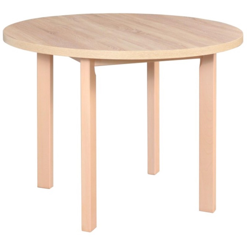 Drewniany stół okrągły POLI | Beautysofa24.pl