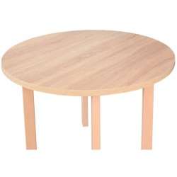 Drewniany stół okrągły POLI | Beautysofa24.pl