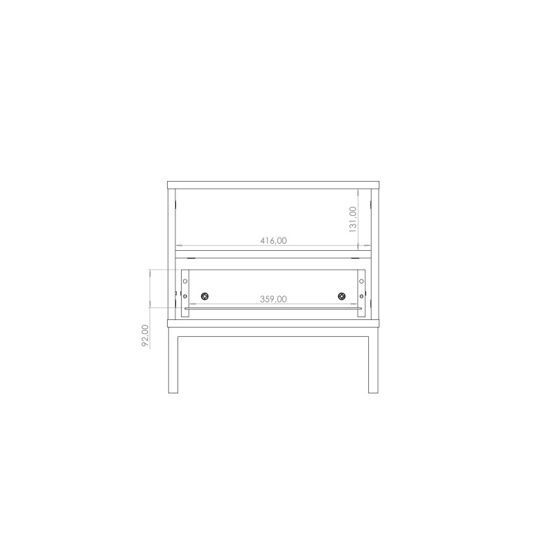 Stolik nocny z szufladą NEBRO | Beautysofa24.pl