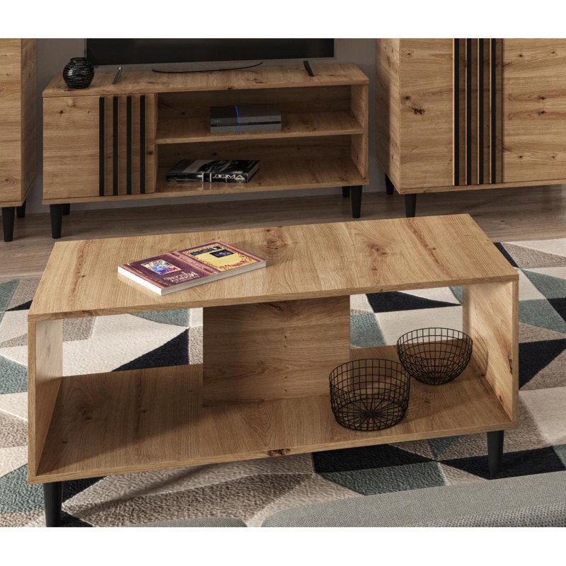 Drewniany Stolik kawowy prostokątny L11 | BeautySofa24.pl