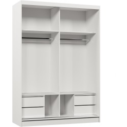 Szafa przesuwna z lamelami NELA | BeautySofa24.pl