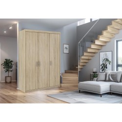 Szafa trzydrzwiowa ELENA 3D Sonoma | BeautySofa24.pl