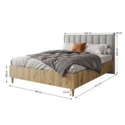 Łóżko sypialniane 160x200 STELLE | BeautySofa24.pl