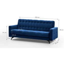 Sofa z funkcją spania GRETA BIS