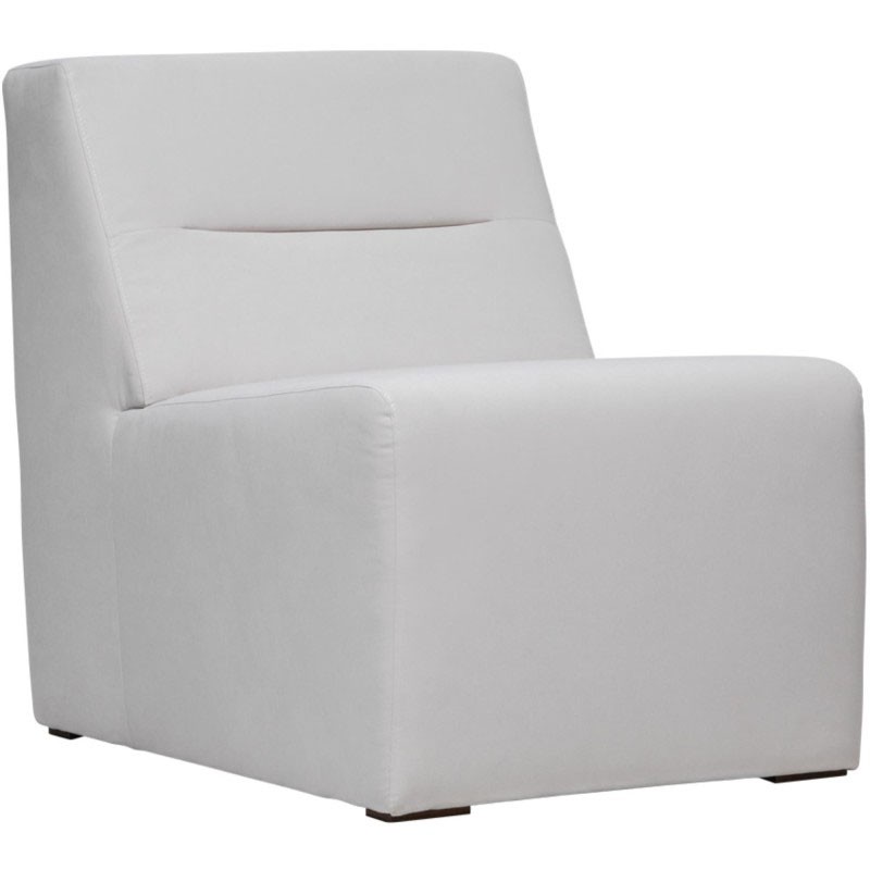 fotel do salonu Zonda na białym tle, obrócony