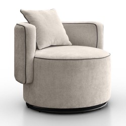 Fotel obrotowy DOLCE z poduszką | BeautySofa24.pl