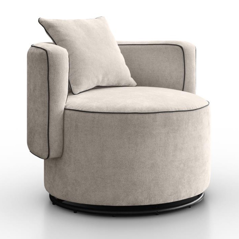 Fotel obrotowy DOLCE z poduszką | BeautySofa24.pl