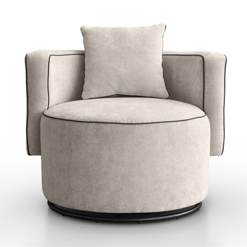 Fotel obrotowy DOLCE z poduszką | BeautySofa24.pl