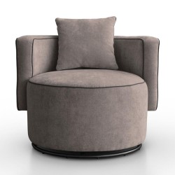 Fotel obrotowy DOLCE z poduszką | BeautySofa24.pl