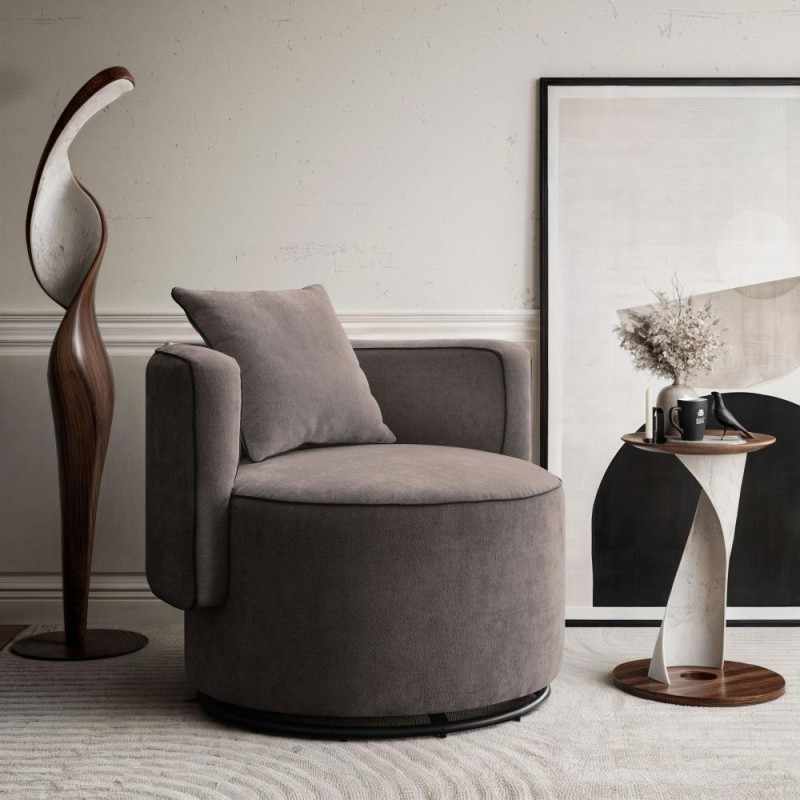 Fotel obrotowy DOLCE z poduszką | BeautySofa24.pl