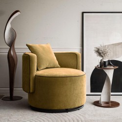 Fotel obrotowy DOLCE z poduszką | BeautySofa24.pl