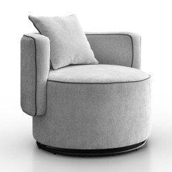 Fotel obrotowy DOLCE z poduszką | BeautySofa24.pl