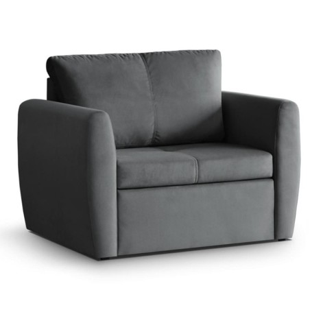 Fotel rozkładany ze spaniem czarny