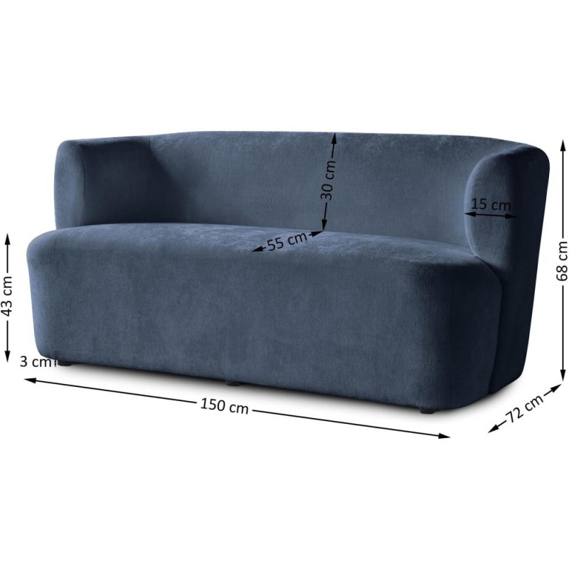 Sofa skandynawska 2 osobowa NORI | BeautySofa24.pl