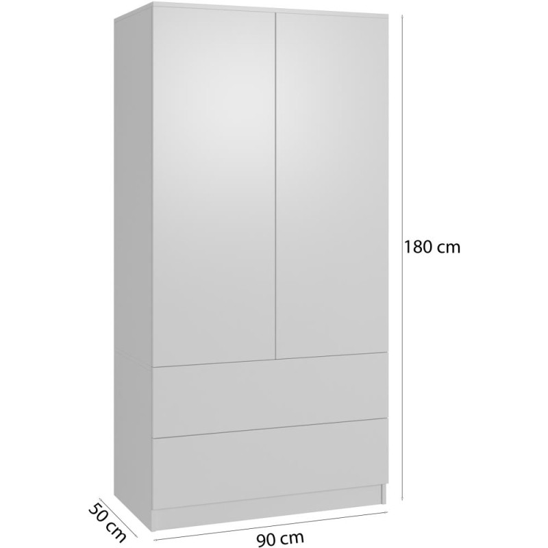 Szafa dwudrzwiowa CLASSIC 90 cm | Beautysofa24.pl