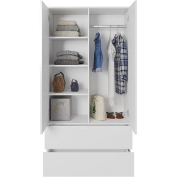 Szafa dwudrzwiowa CLASSIC 90 cm | Beautysofa24.pl