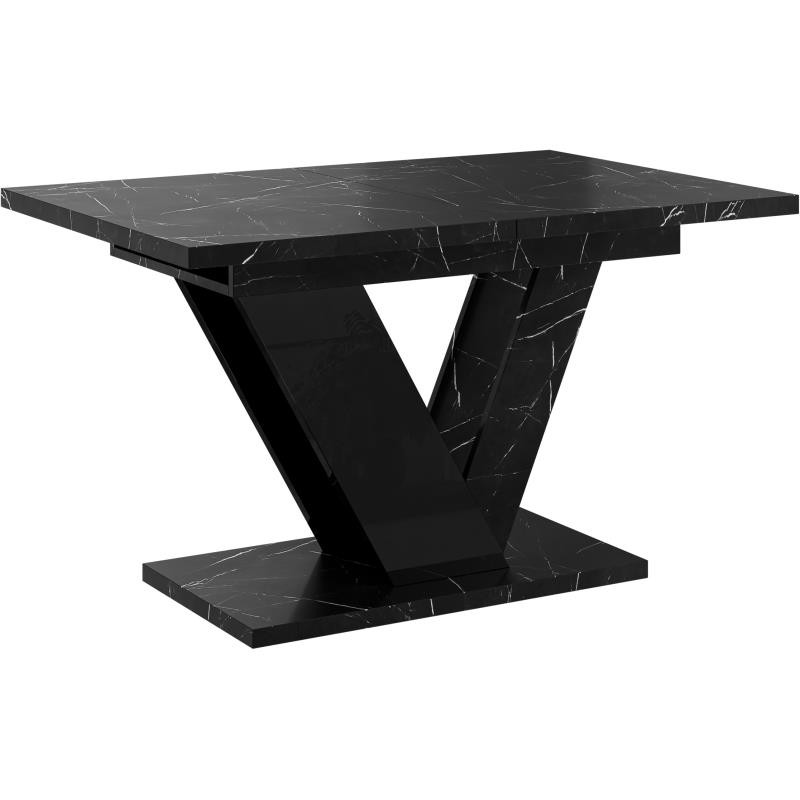 Stół do salonu złożony, czarny