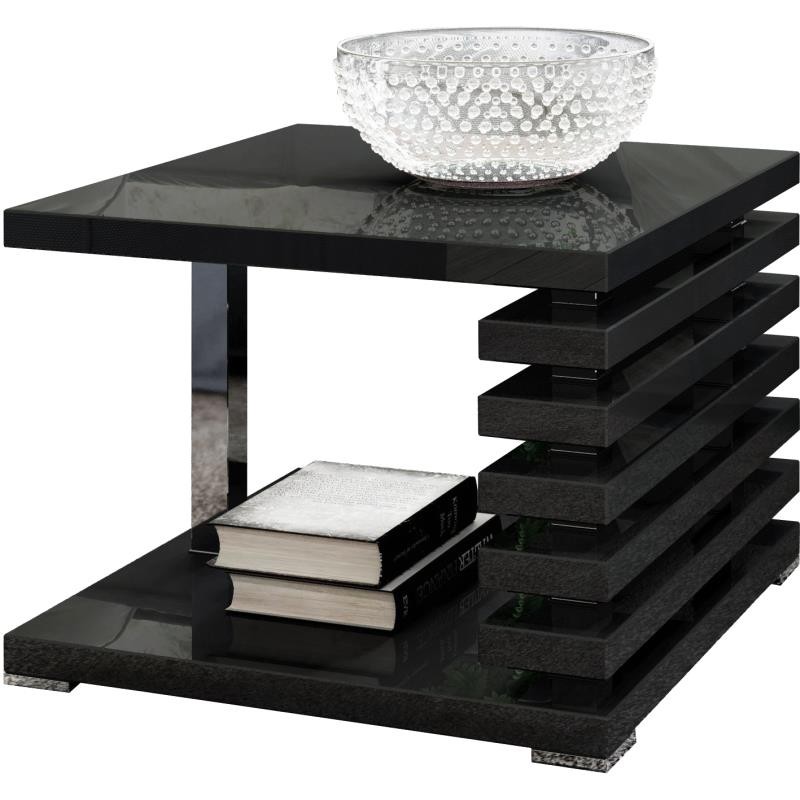 Stolik kawowy Kyoto +2 Black na bialym tle