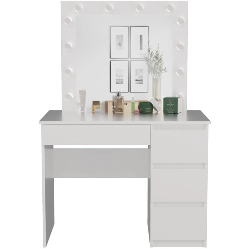 Toaletka biała Marina I z lustrem