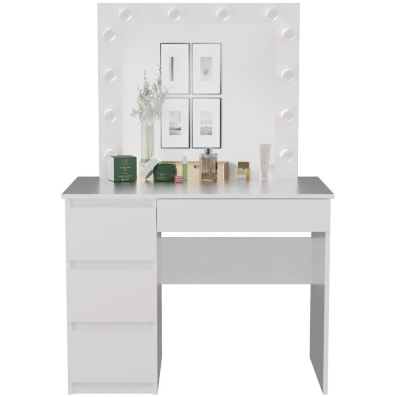 Toaletka biała Marina I z lustrem