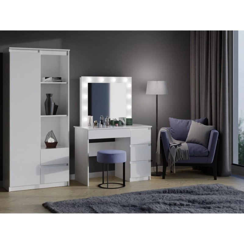 Toaletka biała Marina I z lustrem