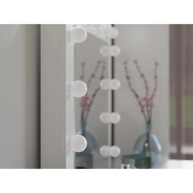 Toaletka z lustrem Marina biała