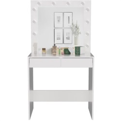 Toaletka z lustrem Marina biała