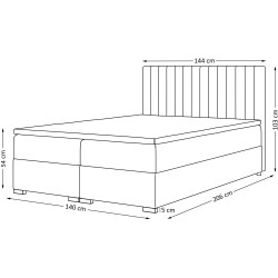 Łóżko kontynentalne ERIC II | Beautysofa24.pl