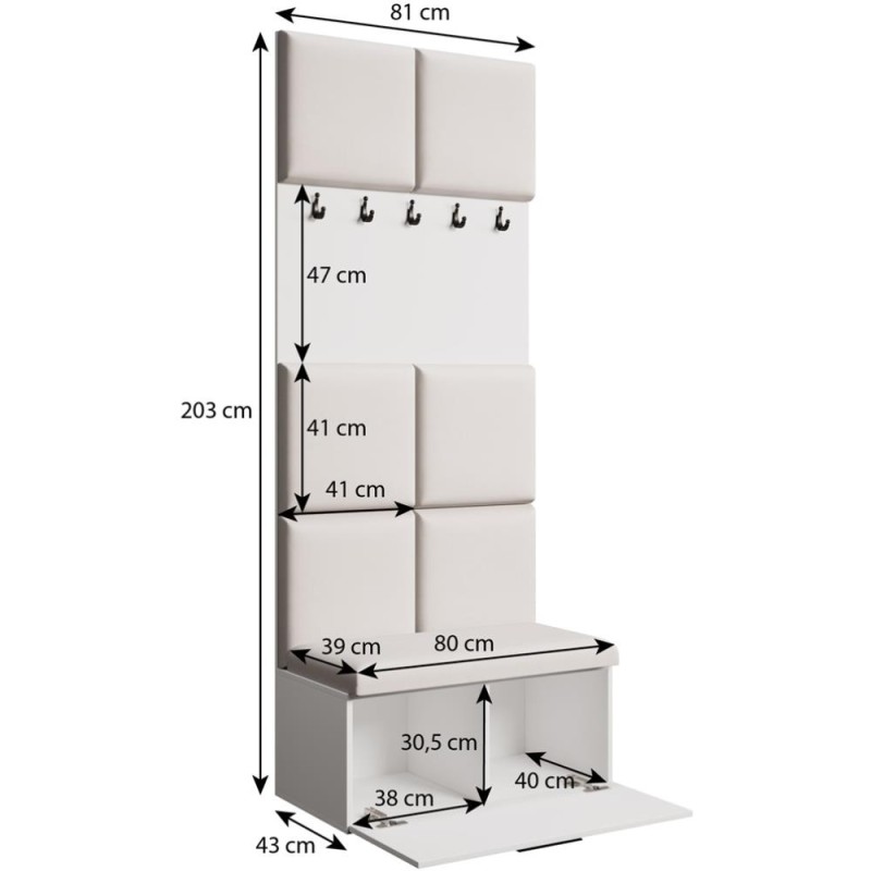 Margaret I + IV | Zestaw Garderoba | BeautySofa24.pl