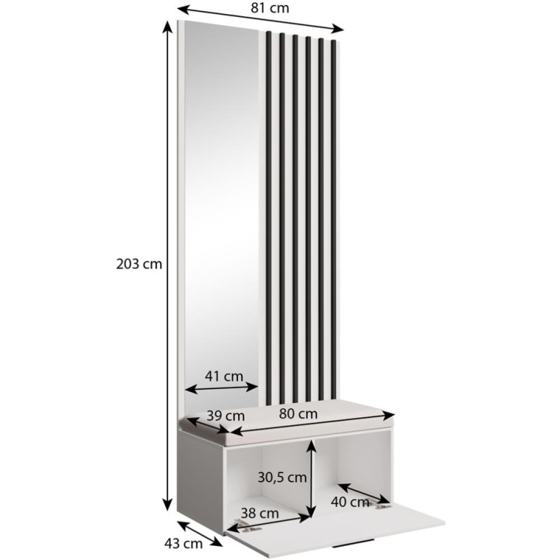 Garderoba do przedpokoju II + IV Margaret  | BeautySofa24.pl