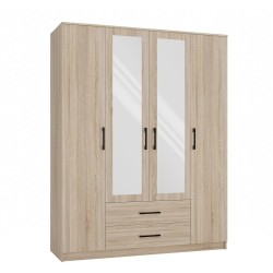 Szafa z lustrem i szufladami NOAH | BeautySofa24.pl