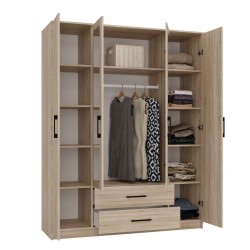 Szafa z lustrem i szufladami NOAH | BeautySofa24.pl