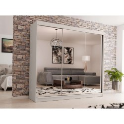 Szafa przesuwna z lustrem i szufladami Debra II | Beautysofa24.pl