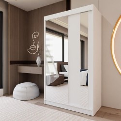 Szafa przesuwna z lustrem i szufladami GAJA II | Beautysofa24.pl