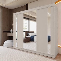 Szafa przesuwna z lustrem i szufladami GAJA II | Beautysofa24.pl