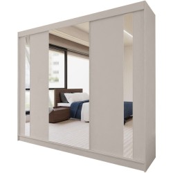 Szafa przesuwna z lustrem i szufladami GAJA II | Beautysofa24.pl